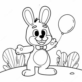 Page A Colorier Toy Bonnie Avec Des Ballons Colores 15551-13162