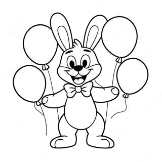 Page A Colorier Toy Bonnie Avec Des Ballons Colores 15551-13164