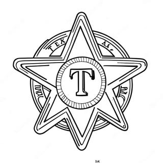 Page A Colorier Du Logo Des Texas Rangers 15620-13215