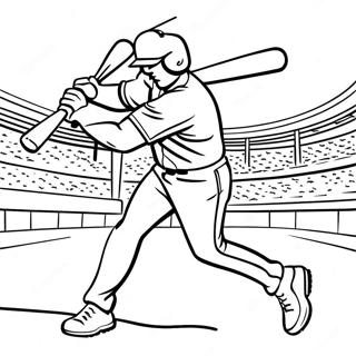 Page A Colorier Dun Joueur De Baseball Des Texas Rangers Se Balancant 15621-13220