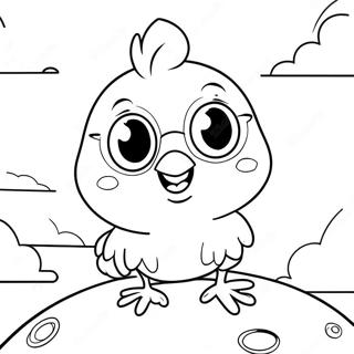 Page A Colorier De Chicken Little Dans Le Ciel 15651-13244