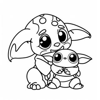 Page A Colorier De Stitch Et Baby Yoda 15660-13248