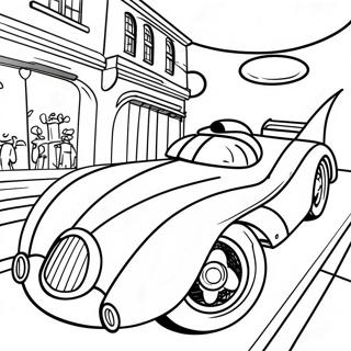 Page A Colorier De La Batmobile Classique En Action 15671-13257