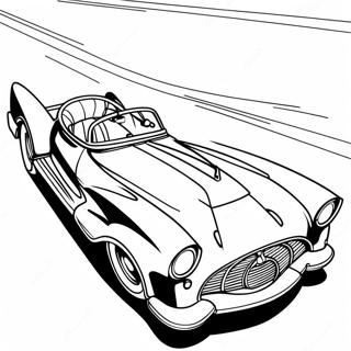 Page A Colorier De La Batmobile Classique En Action 15671-13259