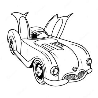 Page A Colorier De La Batmobile Classique En Action 15671-13260