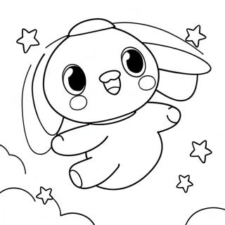 Page A Colorier De Cinnamoroll Mignon Volant Dans Le Ciel 15691-13274