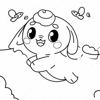 Page A Colorier De Cinnamoroll Mignon Volant Dans Le Ciel 15691-13275