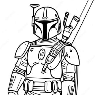 Page A Colorier De Boba Fett En Armure De Bataille 15741-13313