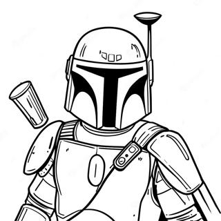 Page A Colorier De Boba Fett En Armure De Bataille 15741-13314