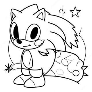 Sonic De Noël Pages À Colorier