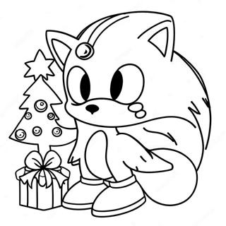 Page A Colorier Sonic De Noel 15760-13327