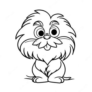 Page A Colorier Lorax Mignon Avec Une Moustache 15781-13346