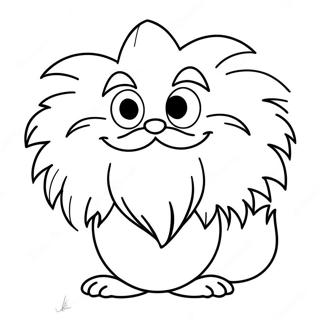 Page A Colorier Lorax Mignon Avec Une Moustache 15781-13347