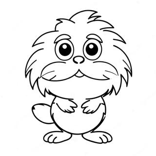 Page A Colorier Lorax Mignon Avec Une Moustache 15781-13348