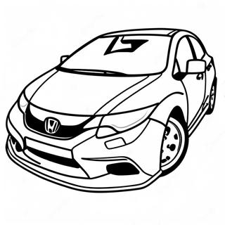 Page A Colorier De La Honda Civic 15921-13446