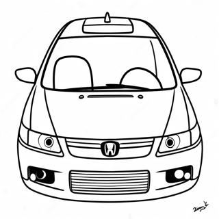 Page A Colorier De La Honda Civic 15921-13448