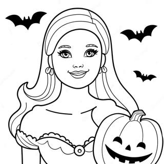 Page A Colorier Barbie Halloween 16051-13552