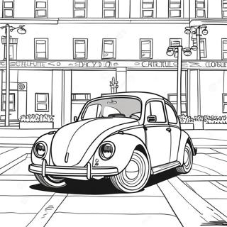 Page A Colorier Volkswagen Beetle Classique 16122-13609