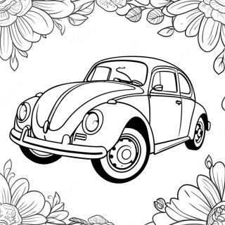 Page A Colorier Volkswagen Beetle Classique 16122-13610