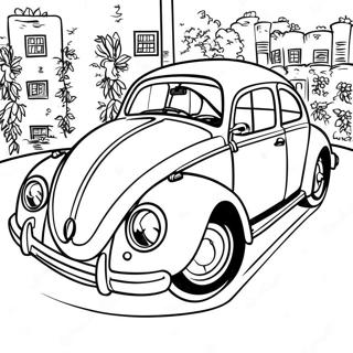 Page A Colorier Volkswagen Beetle Classique 16122-13611