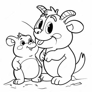 Page A Colorier Cute Gruffalo Et Souris 16132-13617