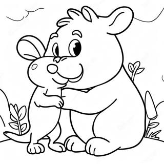 Page A Colorier Cute Gruffalo Et Souris 16132-13618