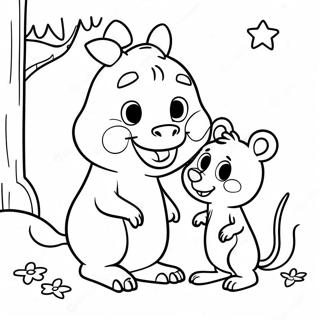 Page A Colorier Cute Gruffalo Et Souris 16132-13619