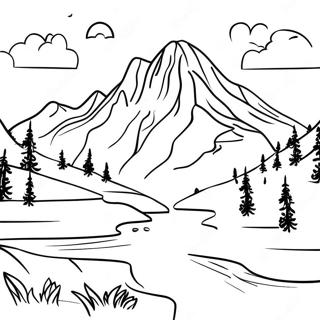 Paysage Réaliste Pages À Colorier