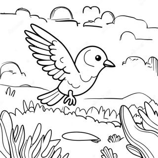 Page A Colorier De Migration Doiseaux Colores 16262-13723