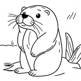 Page A Colorier Loutre 1631-1304