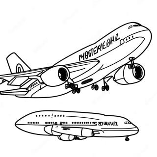 Page A Colorier Dun Avion A380 16392-13814