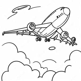 Page A Colorier Dun Avion A380 En Vol 16393-13818