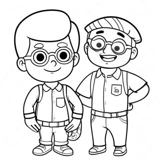 Blippi Et Meekah Pages À Colorier