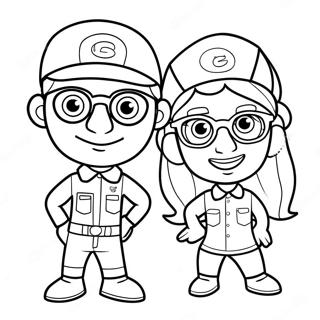 Page A Colorier De Blippi Et Meekah 16402-13823