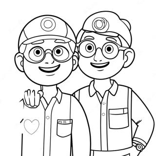 Page A Colorier De Blippi Et Meekah 16402-13824