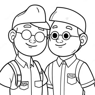 Page A Colorier De Blippi Et Meekah Aventuriers 16403-13825