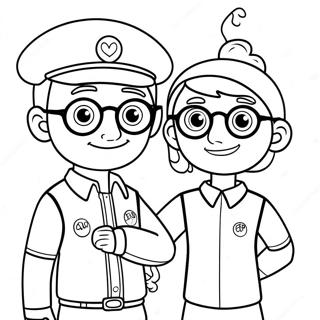 Page A Colorier De Blippi Et Meekah Aventuriers 16403-13827