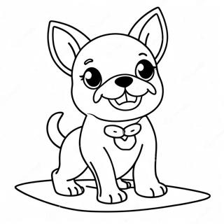 Page A Colorier Dun Boston Terrier Joueur 16423-13842