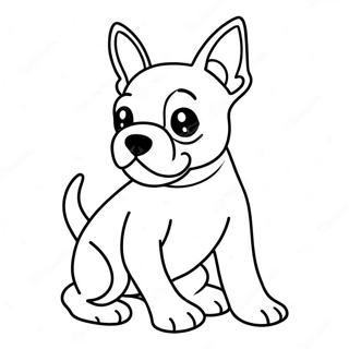 Page A Colorier Dun Boston Terrier Joueur 16423-13844