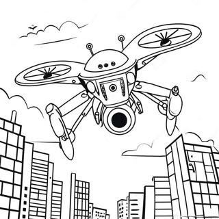 Page A Colorier De Drone Meurtrier En Action 16443-13858