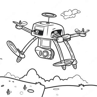 Page A Colorier De Drone Meurtrier En Action 16443-13860