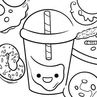 Page A Colorier Dune Tasse Dunkin Donuts Coloree 16463-13875