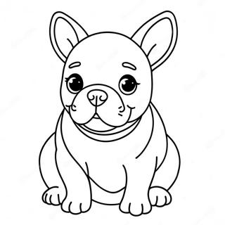 Page A Colorier De Mignon Chiot Bulldog Francais 1662-1331