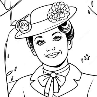 Mary Poppins Pages À Colorier