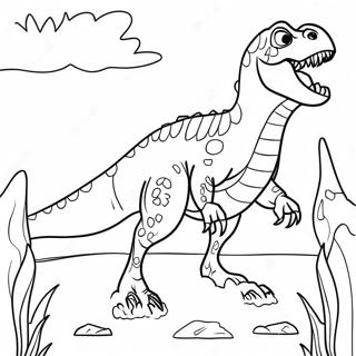 Page A Colorier Giganotosaurus 16812-14152