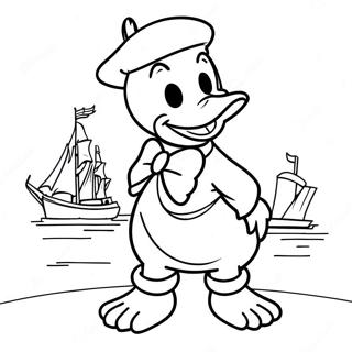 Page A Colorier De Donald Duck En Tenue De Marin 1682-1345