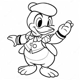 Page A Colorier De Donald Duck En Tenue De Marin 1682-1346