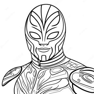 Rey Mysterio Pages À Colorier