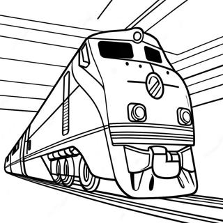 Page A Colorier Du Train Amtrak 16932-14254