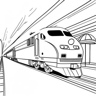 Page A Colorier Du Train Amtrak 16932-14255